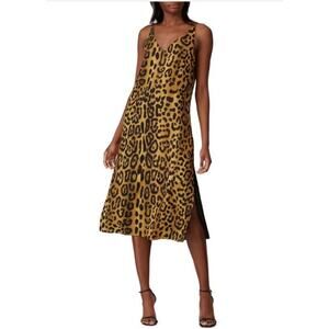 B10 Adam Lippes Leopard Cami Dress Womens 4 Fran Fine Glam Hailey Bieber Style